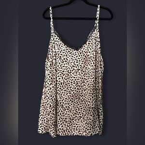 Torrid Leopard Print Cami with Black Lace